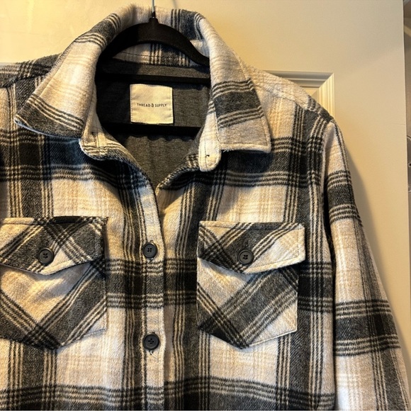 Thread & Supply Chandler Plaid Shacket - Picture 10 of 11